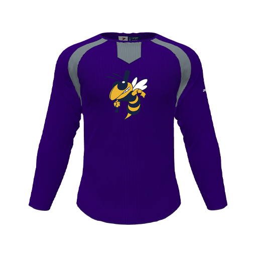 [CUS-DFW-PULL-FLC-CNK-LSL-PUR-YS-LOGO1] Pullover (Youth S, Purple, Logo 1)