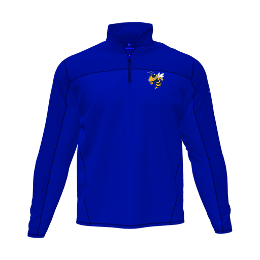 [CUS-DFW-QTRZ-PER-LSL-RYL-AS-LOGO3] Quarter Zip Pullover (Adult S, Royal, Logo 3)