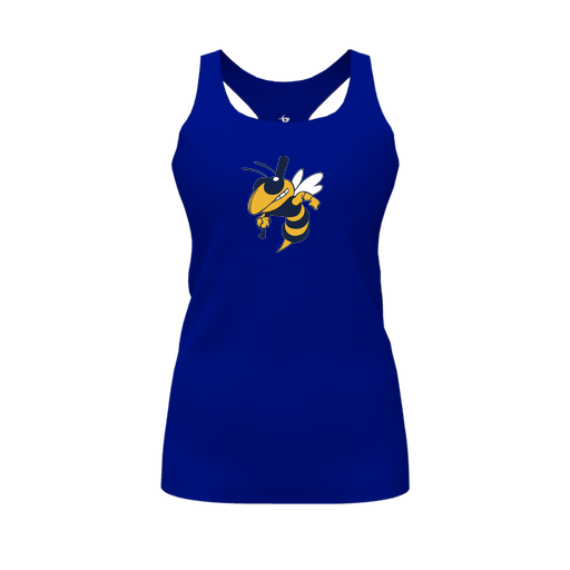 [FT0TRBRY-FYS-LOGO1] Decker Racerback Tank Top (Female Youth S, Royal, Logo 1)