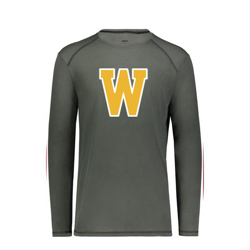 [6846.98D.S-LOGO2] Youth SoftTouch Long Sleeve (Youth S, Gray, Logo 2)