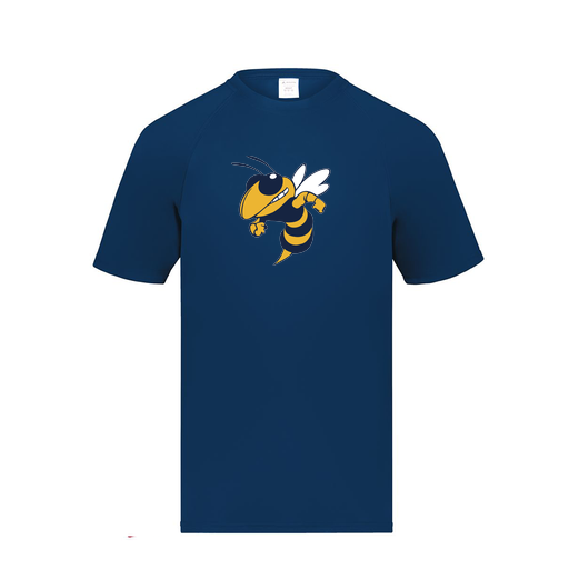 [2791.065.S-LOGO3] Youth Smooth Sport T-Shirt (Youth S, Navy, Logo 3)