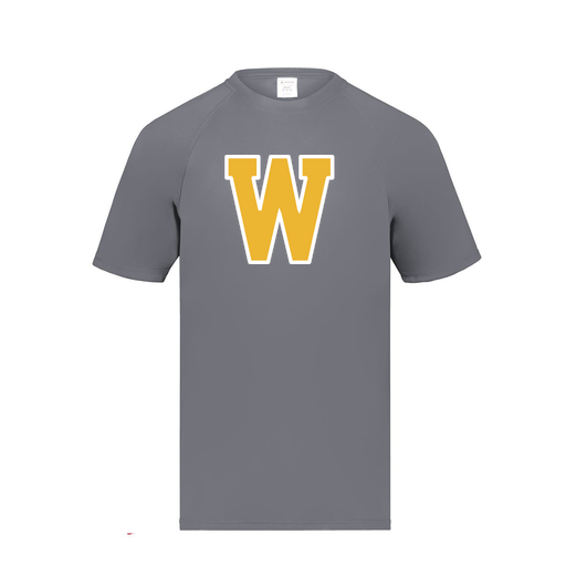 [2791.059.S-LOGO2] Youth Smooth Sport T-Shirt (Youth S, Gray, Logo 2)