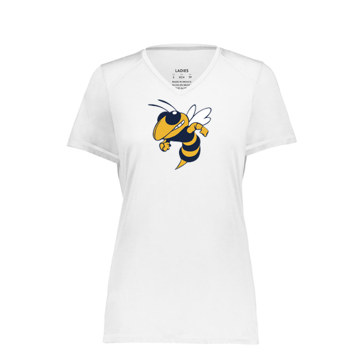 [6844.005.XS-LOGO3] Women's SoftTouch Short Sleeve (Female Adult XS, White, Logo 3)