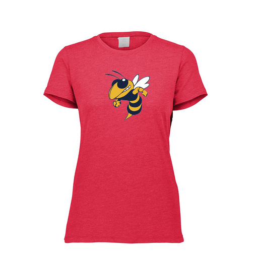 [FTSCUBRD-FAXS-LOGO3] Decker Women's Tri-Blend T-Shirt - Short Sleeve (Female Adult XS, Red, Logo 3)