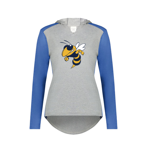 [6902.28V.XS-LOGO3] Ladies Vintage Hoodie (Female Adult XS, Royal, Logo 3)