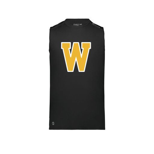 [222593.080.S-LOGO2] Men's CoolDry TankTop (Adult S, Black, Logo 2)