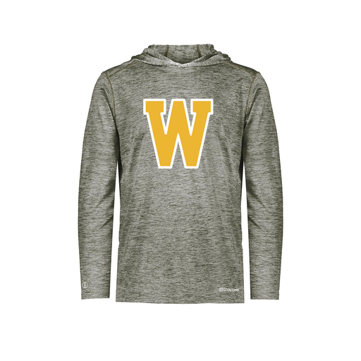 [FOLHCGGY-AS-LOGO2] Decker Men's Charge Hoodie (Adult S, Gray, Logo 2)