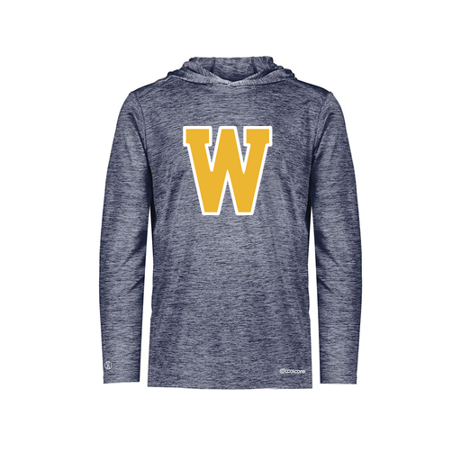 [FOLHCGNV-YS-LOGO2] Decker Youth Charge Hoodie (Youth S, Navy, Logo 2)