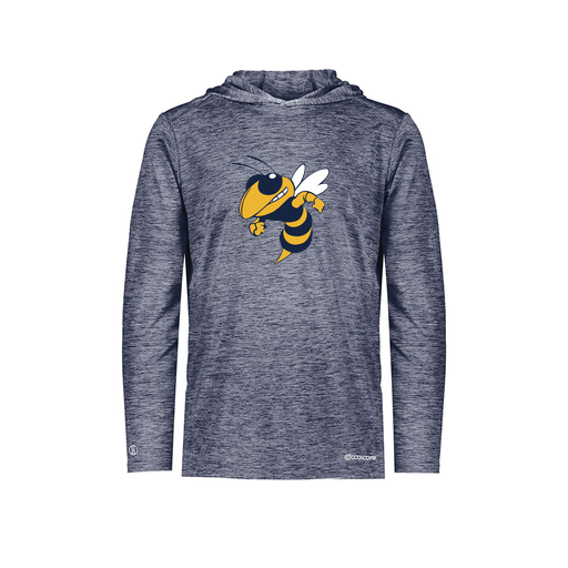 [FOLHCGNV-YS-LOGO3] Decker Youth Charge Hoodie (Youth S, Navy, Logo 3)